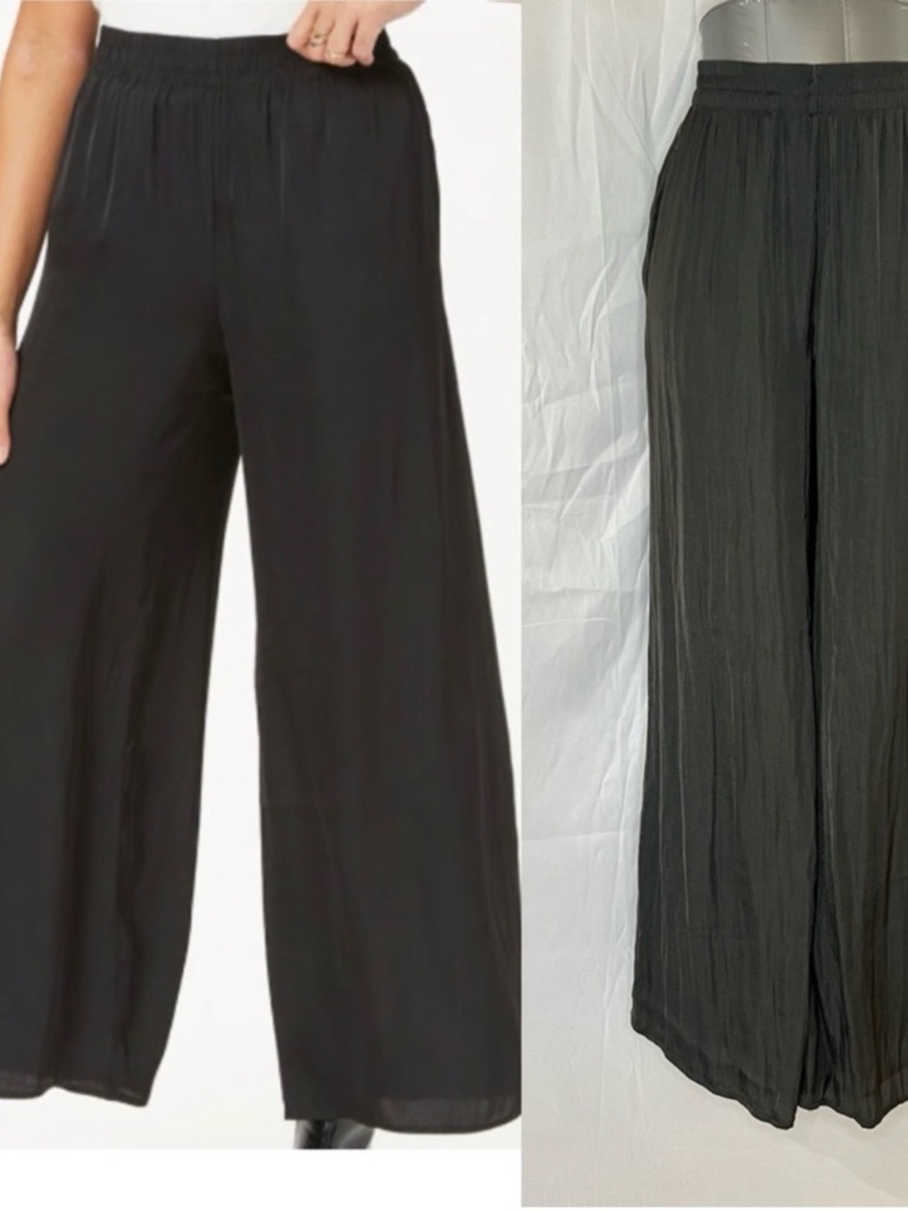 Philosophy Hunter Green Wide-Leg Elastic Waist Palazzo Pants